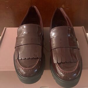 Franco Sarto Women’s Burgundy Loafers, 6-1/2 M